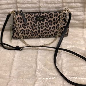 NWOT Kate Spade leopard crossbody bag